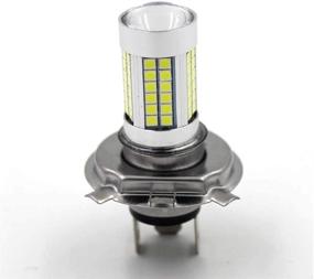 img 4 attached to 💡 Высокоэффективная 6V 66 SMD яркая H4 светодиодная лампа для автомобильного и мотоциклетного фара: набор для преобразования света ближнего/дальнего света 8W 1000LM 6000K белого цвета