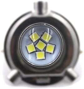 img 1 attached to 💡 Высокоэффективная 6V 66 SMD яркая H4 светодиодная лампа для автомобильного и мотоциклетного фара: набор для преобразования света ближнего/дальнего света 8W 1000LM 6000K белого цвета