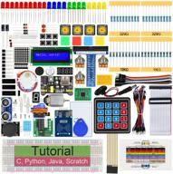 🔧 freenove rfid starter kit for raspberry pi 4 b 3 b+ 400, comprehensive 544-page tutorials, python c java scratch code, 204 items, 68 projects, solderless breadboard logo