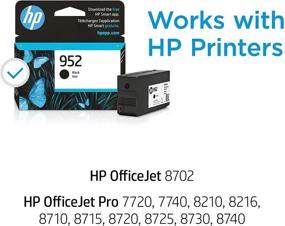 img 3 attached to 🖨️ Оригинальный черный картридж HP 952 для принтеров HP OfficeJet - подходит для программы Instant Ink