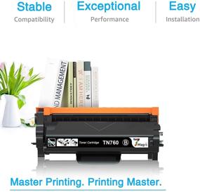 img 3 attached to 🖨️ 7Magic TN760 TN730 Compatible Toner-Cartridge Replacement for Brother DCP-L2550DW HL-L2350DW HL-L2370DW HL-L2370DWXL HL-L2390DW HL-L2395DW MFC-L2710DW - Black