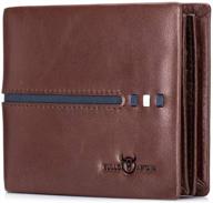 baigio genuine leather men's accessories with enhanced blocking capacity: a must-have! logo