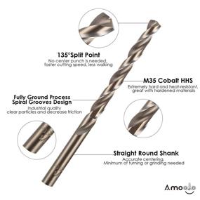 img 3 attached to 🔩 Amoolo Twist Drill: Cobalt Stainless Steel