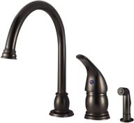 🚰 dura faucet df-nmk301-vb кран для кухонной раковины rv gooseneck: стильное покрытие из венецианского бронзы с сопутствующим распылителем по бокам. логотип