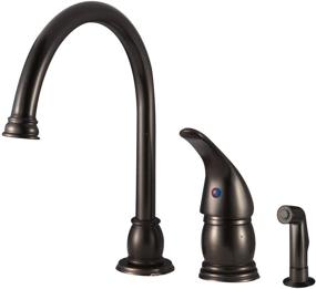 img 4 attached to 🚰 Dura Faucet DF-NMK301-VB RV Gooseneck Kitchen Sink Faucet: Stylish Venetian Bronze Finish with Matching Side Sprayer