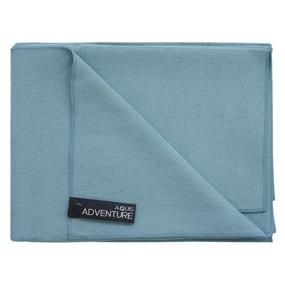 img 4 attached to AQUIS Adventure Microfiber Sports Towel: Quick-Drying Comfort for Beach or Yoga - Seafoam, X-Large Size: 29 x 55 Inches