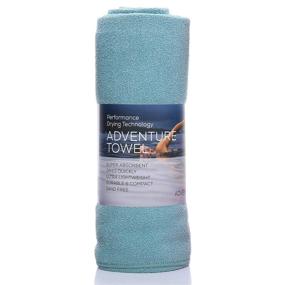 img 2 attached to AQUIS Adventure Microfiber Sports Towel: Quick-Drying Comfort for Beach or Yoga - Seafoam, X-Large Size: 29 x 55 Inches