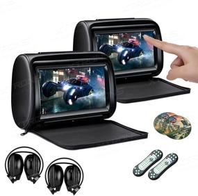 2x9 touch screen car headrest DVD player, 1080P Games