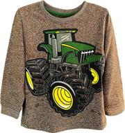 футболка для малышей john deere из шамбре для мальчиков | детская одежда для мальчиков логотип