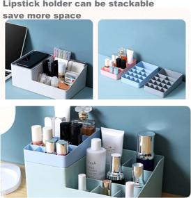 img 2 attached to Organizer Lipstick Bathroom Countertop Products Blue