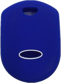 img 1 attached to 🔵 Ezzy Auto Blue Silicone Rubber Key Fob Case: Ultimate Fusion Key Protector & Jacket Skin