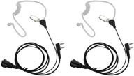 goodqbuy 2 pin ptt mic covert acoustic tube earpiece headset for kenwood, baofeng, puxing, retevis 2-way radios - pack of 2 logo