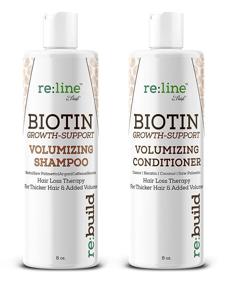 img 4 attached to 🌿 Biotin Volumizing Shampoo and Conditioner Set - Natural Hair Volume Boosting, Sulfate Free with Biotin for Growth Treatment