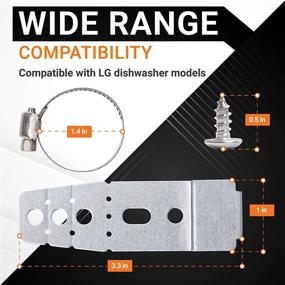 img 2 attached to 🍽️ Blue Stars Ultra Durable Dishwasher Mounting Brackets Kit - Replacement Part for LG Dishwashers - Exact Fit | Replaces PS3525525 AH3525525 AP4438292 1266844