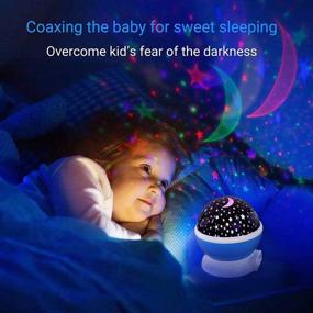 img 1 attached to 🌙 Optimize Your Bedroom Lighting with Elecstars LED Night Lamp - Moon, Star, and Sky Romantic Illumination - Perfect Sleeping Aid Luxury Gift for Men, Women, Teens, Kids, and Children.