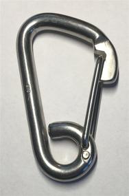 img 3 attached to 10mm Marine Grade Stainless Steel 316 Spring Hook Carabiner Safety Clip - Pack of 2