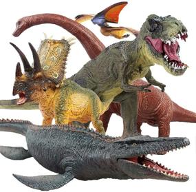 img 4 attached to 🦖 Jaysompro Realistic Dinosaur Children's Gifts for Lovers of Realistic Toys