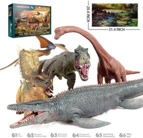img 3 attached to 🦖 Jaysompro Realistic Dinosaur Children's Gifts for Lovers of Realistic Toys