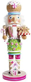 img 3 attached to 🎄 Kurt S. Adler Gingerbread Nutcracker - 16-Inch Wooden Christmas Decor in Multi-Colored Design