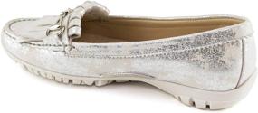 img 3 attached to 👠 Stylish Ladies' Genuine Leather Golf Shoe: Lightweight, Waterproof, Breathable, Spikeless, Slip-On with Cushion Support