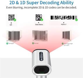 img 3 attached to 🔍 Alacrity 2D 1D Wireless Barcode Scanner: Display Screen, Bluetooth/2.4GHz/USB 3 in 1