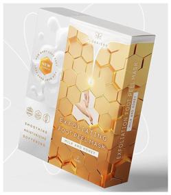 img 4 attached to 👣 2-Pack Foot Peel Mask: Exfoliate and Peeling for Calluses, Dead Skin Cells, Soften Feet, Repair Rough Heels, Achieve Baby Softness, Silky Smooth Results