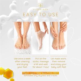 img 3 attached to 👣 2-Pack Foot Peel Mask: Exfoliate and Peeling for Calluses, Dead Skin Cells, Soften Feet, Repair Rough Heels, Achieve Baby Softness, Silky Smooth Results