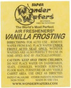 img 4 attached to Wonder Wafers 25 CT Individually Wrapped Vanilla Frosting Scented Air Fresheners