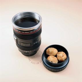 img 1 attached to 📷 Funlavie Camera Lens Mug: Perfect Novelty Birthday Gift for Men and Women - Travel in Style and Sip in Fun