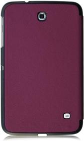 img 2 attached to 📱 Fintie Slim Shell Case for Samsung Galaxy Tab 4 8.0 - Ultra Lightweight Protective Stand Cover in Purple: Auto Sleep/Wake feature included