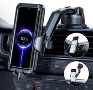 andobil car phone holder [clear view & thick case friendly], universal cell phone mount for dashboard, vent, windshield - compatible with iphone 13/12/12 pro/11/samsung, etc. logo