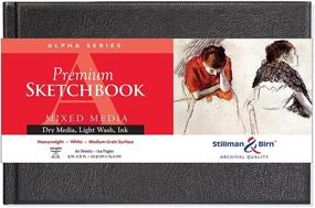 img 2 attached to 📚 Stillman & Birn Alpha Series Hardbound Sketchbook Review: 9"x6", 150gsm Heavyweight White Paper – Best Medium Grain Surface for Artists