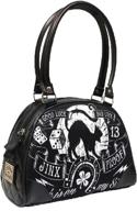 liquorbrand jinx proof halloween black cat luck gothic shoulder bag purse with enhanced seo logo