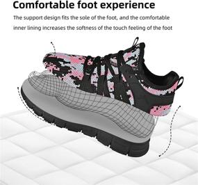 img 2 attached to AOE Lightweight Breathable Athletic Camouflage Women's Shoes