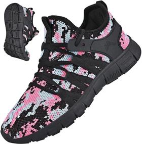 img 4 attached to AOE Lightweight Breathable Athletic Camouflage Women's Shoes