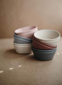 img 1 attached to 🍽️ Mushie Danish Square Dinnerware Bowls