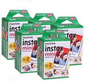 img 1 attached to 📸 Fujifilm Instax Mini 100 Film: Ideal for Fuji 7S 8 25 50S 90 300 Cameras, Share SP-1 White, Pack of 5