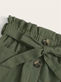 img 2 attached to SOLY HUX Button Pocket Belted Girls' Clothing in Skirts & Skorts