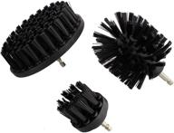 🧼 abn 3pc set nylon scrubber drill attachment brush with hard bristles for 1/4in power drill - ideal for tough outdoor cleaning jobs logo