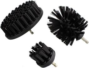 img 4 attached to 🧼 ABN 3pc Set Nylon Scrubber Drill Attachment Brush with Hard Bristles for 1/4in Power Drill - Ideal for Tough Outdoor Cleaning Jobs