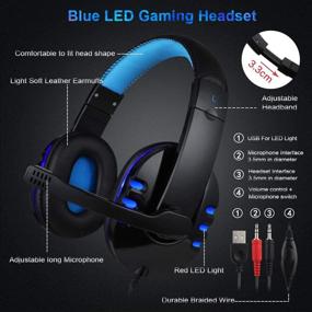 img 1 attached to 🎮 Enhance Your Gaming Experience with BlueFinger Backlit Keyboard, Mouse, and LED Headset Combo