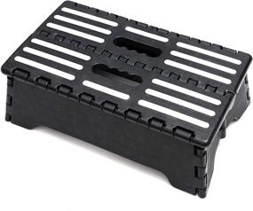 img 4 attached to 🪑 Hatuton 5” Folding Step Stool: Lightweight Anti-Skid Foldable Stool for Adults & Kids, 265 LB Capacity - Perfect for Kitchen, Bathroom, Bedroom, Closet