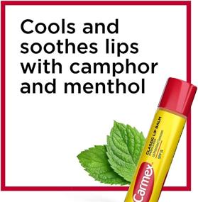 img 2 attached to 🔥 Carmex Medicated Lip Balm Sticks: Ultimate Lip Moisturizer for Dry, Chapped Lips - 0.15 OZ 3 Count (2 Pack)