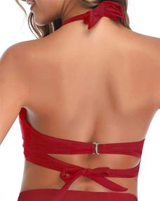 img 3 attached to Tempt Me Push Up Swimsuit Backless Women's Clothing for Swimsuits & Cover Ups