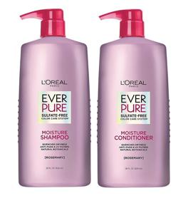 img 4 attached to 🌿 L'Oreal Paris EverPure Moisture Sulfate Free Shampoo and Conditioner Kit: Rosemary Botanicals, Dry & Color Treated Hair
