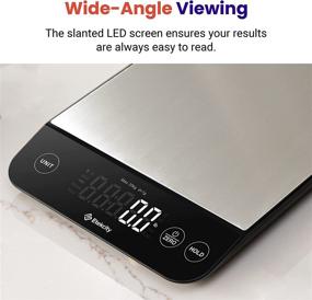 img 1 attached to 🍽️ Etekcity 22lb Digital Kitchen Food Scale, Waterproof & Rechargeable, Ounces & Grams, Ideal for Weight Loss & Cooking, 304 Stainless Steel