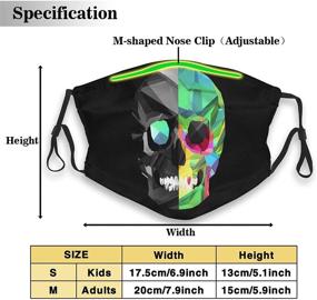 img 3 attached to Skull Face Mask: Adjustable and Breathable Balaclavas for Men and Women - Reusable and Stylish Protection