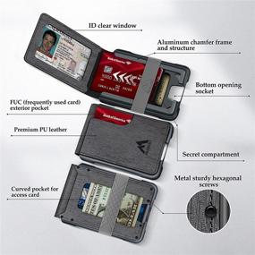img 3 attached to Wallet Tactical Wallets Blocking Aluminum Men's Accessories and Wallets, Card Cases & Money Organizers