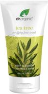 🌿 organic tea tree oil purifying face wash, 4.2 fl oz by dr. organic logo