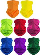 🧣 8-pack summer face coverings gaiters for outdoor cycling and fishing - satinior neck gaiter headwear logo